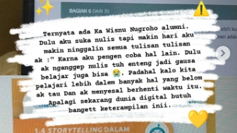 Bercerita Program yang Sedang Diikuti dari Kompas Gramedia