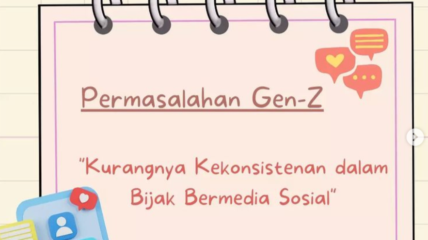 Permasalahan Gen Z: Kurangnya Kekonsistenan dalam Bijak Bermedia Sosial